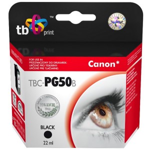 Canon PG-50 black 22ml, TB kompatibil