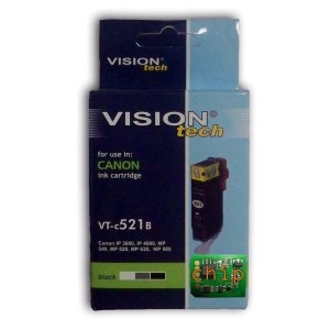 Canon CLI-521BK čierna 10ml, Vision Tech kompatibil