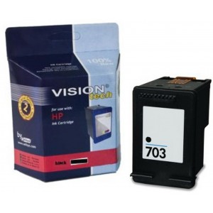 HP 703, black 20ml, Vision Tech kompatibilné