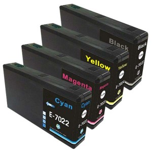 Epson T702 XL CMYK set, kompatibil