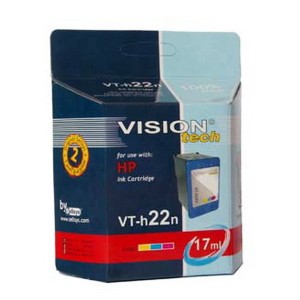 HP 22, color 17ml,  Vision Tech kompatibilné