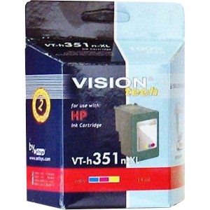 HP 351XL, color 19ml, Vision Tech kompatibilné