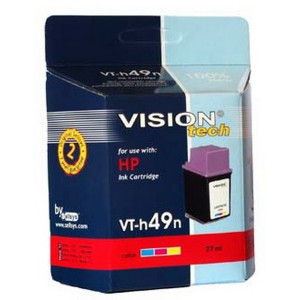 HP 49, color 25ml, Vision Tech kompatibilné